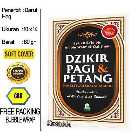 Jual Buku Saku Dzikir Pagi Petang Berdasarkan Quran Dan Sunnah