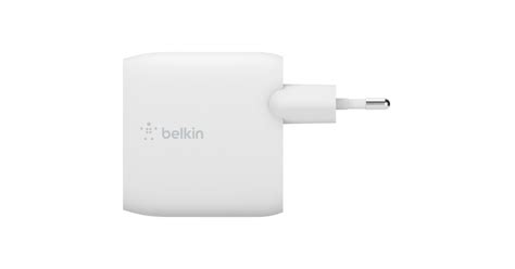 Belkin BOOSTCHARGE 2 Poorts USB A Wandlader USB A Naar USB C Kabel Wit