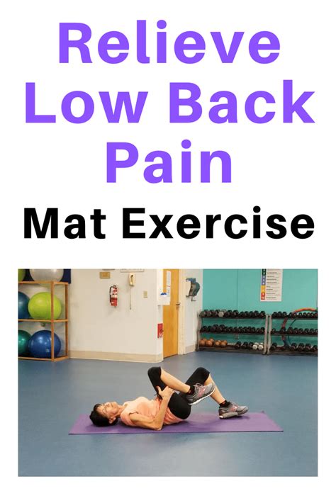 Mat Exercises For Back Pain - Fitness With Cindy