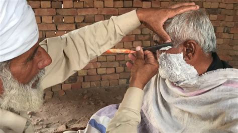 Asmr Fast Shaving With Old Barber Youtube