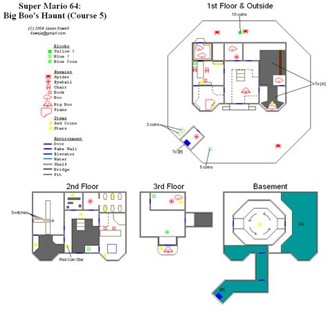 Super Mario 64 B3313 Map