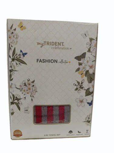 My Trident Celebration Bath Terrycot Towel Sets Gsm Gsm At Rs