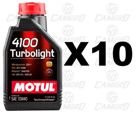 Kit Litros De Leo Para Motor Motul Turbolight W