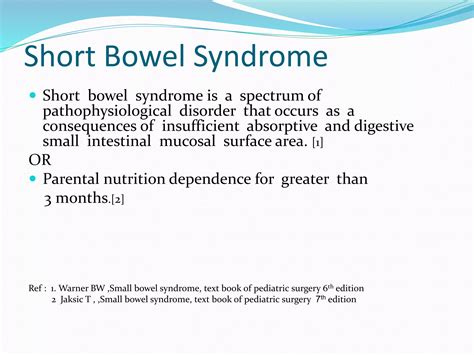 Short Bowel Syndrome Ppt