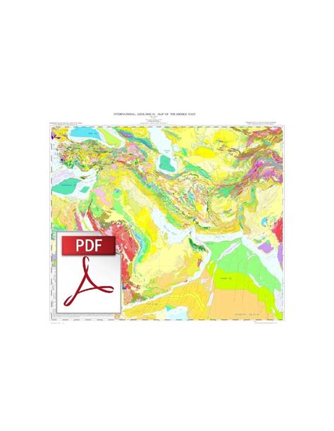 Mapa Geol Gico Internacional De Oriente Pr Ximo Pdf Cgpc