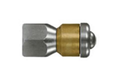 Форсунка вращающаяся каналопромывочная (вход 1/4внут, 3 отверстия ...