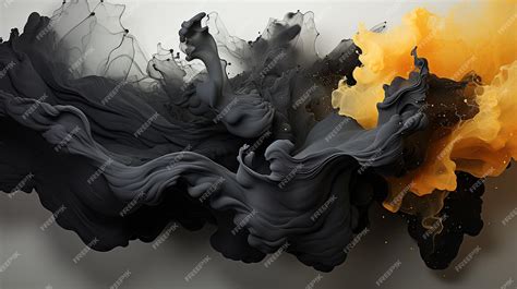 Premium AI Image | Black paint splash background