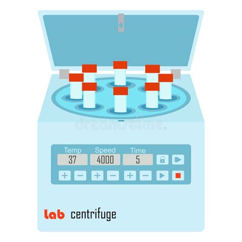 Icono Plano Del Color De La Centrifugadora Del Laboratorio Ilustración