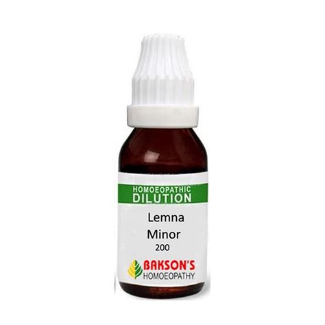 Buy Baksons Lemna Minor 200 Ch Liquid 30 Ml Online At Best Price