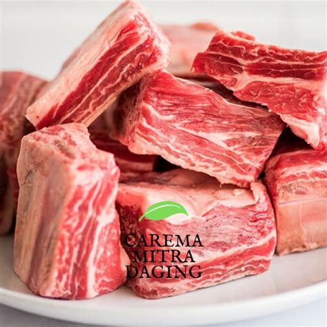 Iga Sapi Super Daging Tebal Short Ribs Beef Kemasan 1kg Halal