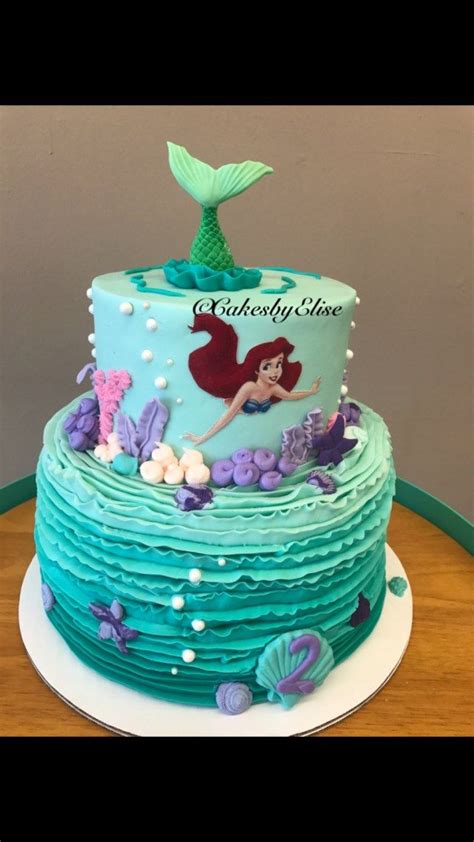 Inspired Picture Of Ariel Birthday Cakes Entitlementtrap