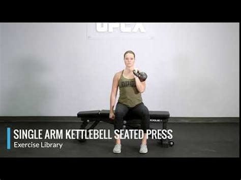 Single Arm Kettlebell Seated Press OPEX Exercise Library YouTube