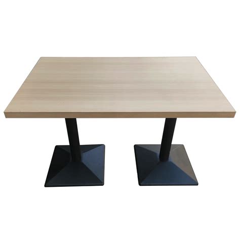 FOH DT201 47 24 X 30 Light Wood Dining Table With Dual Rectangular