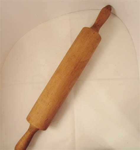 Vintage Wooden Rolling Pin Swivel Handles Country Kitchen Rolling Pins