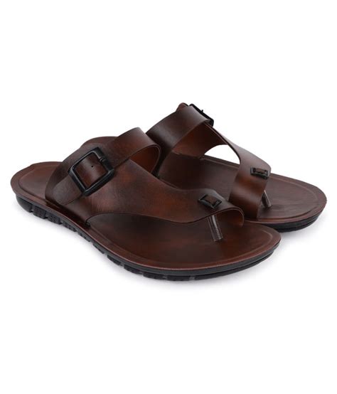 Pu Spm Brown Synthetic Leather Sandals Buy Pu Spm Brown Synthetic