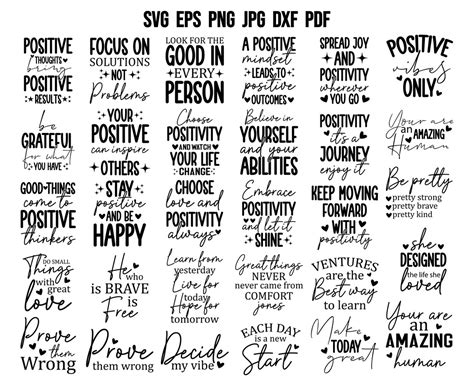 Positive Quote Svg Inspirational Svg Affirmations Svg Hand Lettered Svg