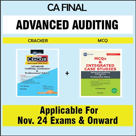 CA Final Advanced Auditing Cracker MCQ For Nov 2024 Exams