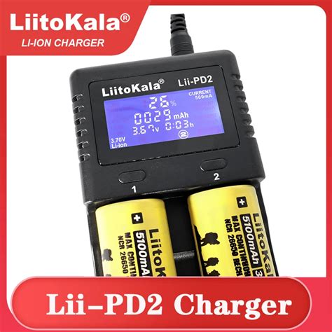 Nouveau Chargeur De Batterie Lii PD2 VeitoKala Pour Batteries Au