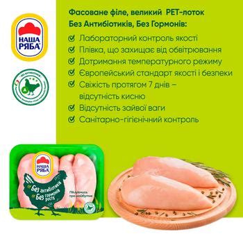 Филе куриное Наша Ряба охлажденное ~1кг - заказать лучшие с Auchan