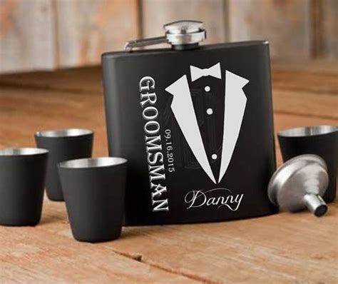 Personalized Flask Set Personalized Flask Monogrammed Flask ...