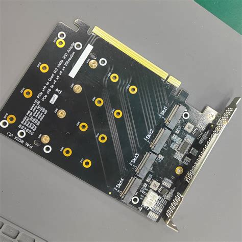 Wq Pcie X To Quad M Nvme Adapter