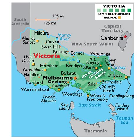 Great Dividing Range Map