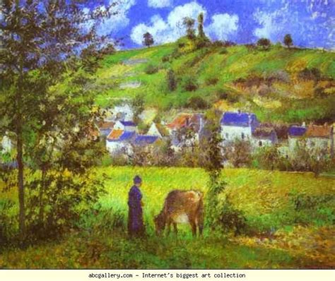 Free Art Print Of Landscape At Chaponval By Camille Pissarro Camille