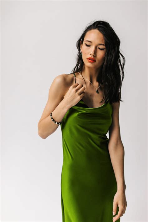 Many Colors Cowl Neck Silk Slip Dress Midi Bias Cut Silk Dress Etsy