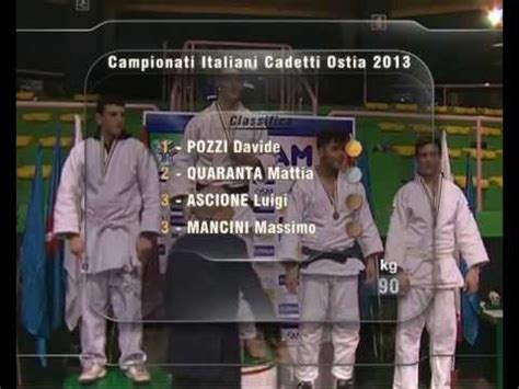 Campionato Italiano Cadetti Di Judo Finale Kg Pozzi Quaranta