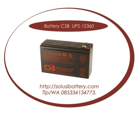 Battery Csb Ups F Battery Vrla Agm Merk Csb V Ah Slim