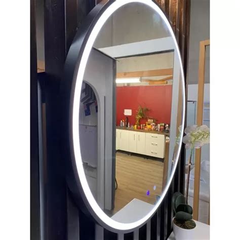 600x600x40mm Round Bathroom Led Mirror With Motion Sensor Auto On