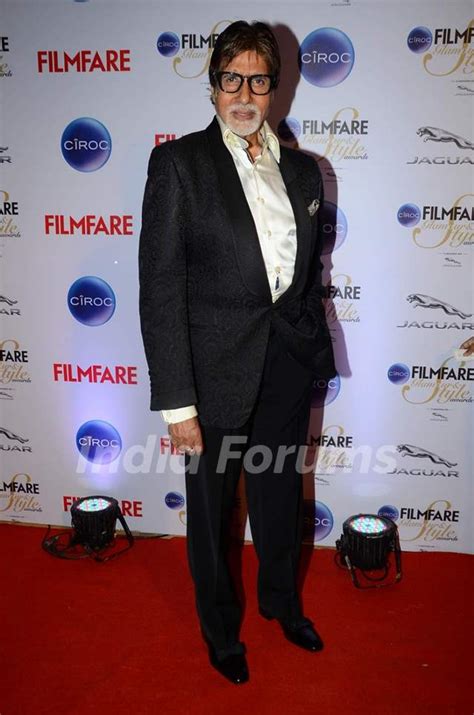 Amitabh Bachchan was seen at the Filmfare Glamour and Style Awards ...