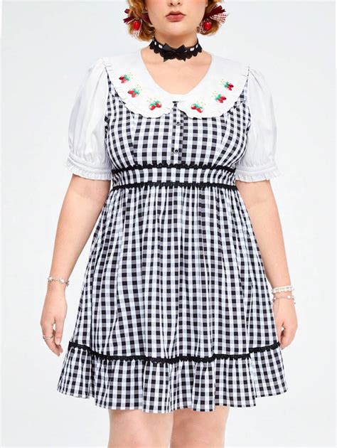 C Est Le Nouveau Kawaii Robe D T Carreaux Mignonne Et Douce Avec