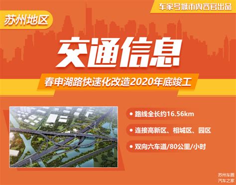 连接高新相城园区 春申湖路快速化改造工程2020年底竣工车家号发现车生活汽车之家