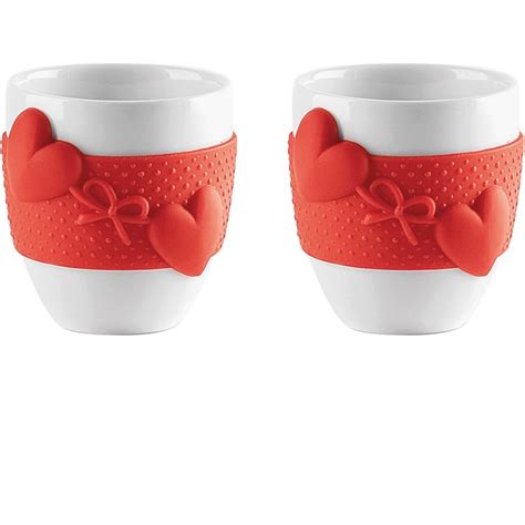 Set Tazzine Caff Love Rosso Karmaregalo