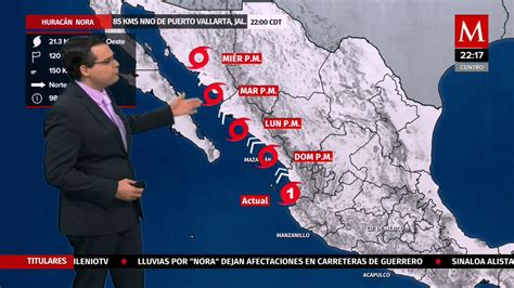 Huracán 'Nora' toca tierra cerca de Vicente Guerrero, Jalisco- Grupo Milenio