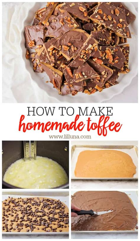 Easy Homemade Toffee Recipe {+VIDEO} | Lil' Luna