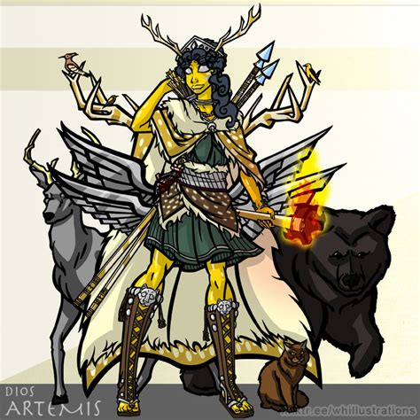 Artemis Greek Mythology by NegaHumanX on DeviantArt