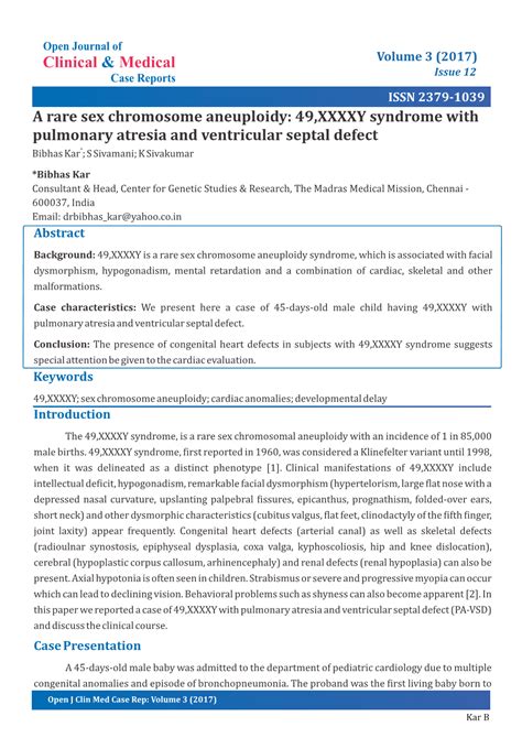 49 Xxxxy Syndrome With Pulmonary Atresia And Ventricular Septal Defect Docslib