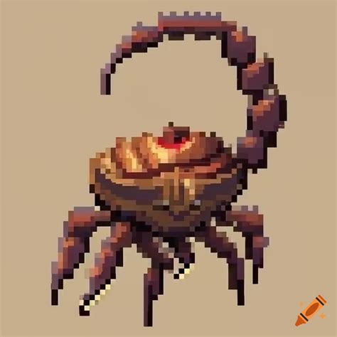 Crab Man With Scorpion Tail In Pixel Art Rpg Style On Craiyon