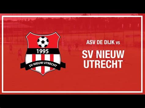 Highlights ASV De Dijk SV Nieuw Utrecht 4 10 2015 YouTube