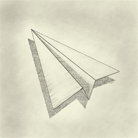 Paper Plane Sketch