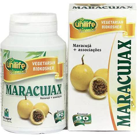 Maracujax C Psulas Mg Calmante Natural Unilife Parcelamento