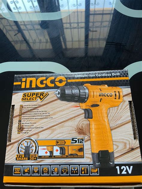 Ingco CDLI12325 12V Lithium Ion Cordless Drill 1 5Ah S12 SUPER SELECT