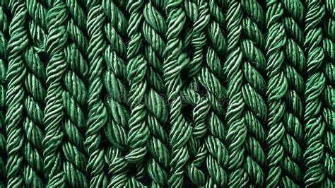 Generative Ai Woven Green Wool Fabric Texture Hand Knitted Textile