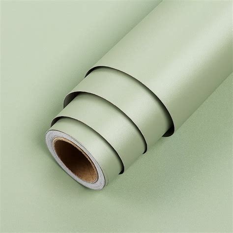 Lacheery Sage Green Self Adhesive Wallpaper Waterproof Peel And Stick