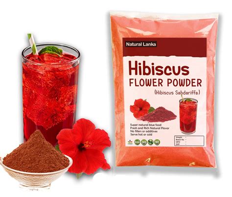 Organic Hibiscus Powder Hibiscus Sabdariffa Dried Hibiscus Etsy