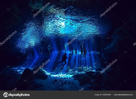 Diving Cenotes Mexico Dangerous Caves Diving Yucatan Dark Cavern