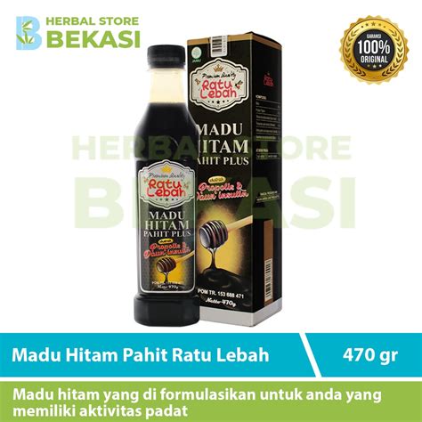 Jual Madu Hitam Pahit Ratu Lebah 470 Gr Asli Original BPOM Madu Hitam