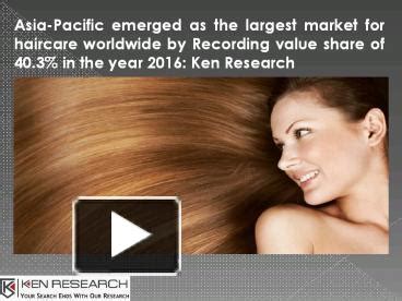 Ppt Haircare Industry Competition Asia Haircare Major Players Market